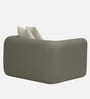 Arcade Leatherette 1 Seater Sofa with Solid Wood Fluting and Fabric Seat in Grey colour Arcade Leatherette 1 Seater Sofa with Solid Wood Fluting and Fabric Seat in Grey colour