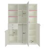 Arcadia Kids 3 Door Wardrobe with 2 Drawers in Lavender Purple & Barbie Pink Finish