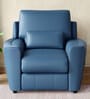 Godrej Interio Arcbay Leatherette 1 Seater Sofa In Blue Colour