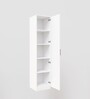 Arceus 1 Door Wardrobe In White Finish
