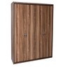 Archer 4 Door Wardrobe in Brown Finish