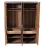 Archer 4 Door Wardrobe in Brown Finish