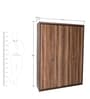 Archer 4 Door Wardrobe in Brown Finish