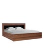 Archer King Bed With Storage in Walnut Finish