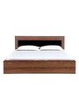 Archer King Bed With Storage in Walnut Finish