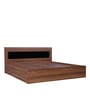 Archer King Bed With Storage in Walnut Finish