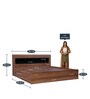 Archer King Bed With Storage in Walnut Finish
