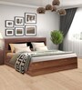 Archer King Bed With Storage in Walnut Finish