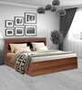 Archer King Bed With Storage in Walnut Finish
