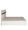 Archer Queen Size Bed in White Finish with Hydraulic Storage