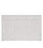 Archer Queen Size Bed in White Finish with Hydraulic Storage