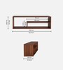 Archer TV Console in Walnut Finish For Up To 55"