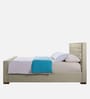 Archer Upholstered King Size Bed In Beige Color