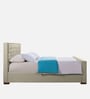 Archer Upholstered Queen Size Bed In Beige Color