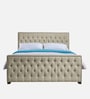 Archer Upholstered Queen Size Bed In Beige Color