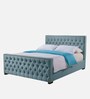 Archer Upholstered Queen Size Bed In Grey Color