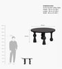 Archie Spindle Coffee Table In Black Finish