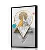 Architectural Aesthetics Multicolour Synthetic Wood Wall Art
