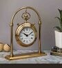 Archway Timepiece Gold Aluminium Table clock