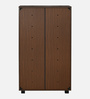 Ardor 2 Door  Shoe Cabinet in Walnut  White Finish