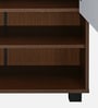 Ardor 2 Door  Shoe Cabinet in Walnut  White Finish