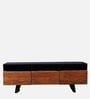 Arduous Solid Wood TV Console In Brown Colour