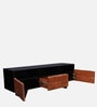 Arduous Solid Wood TV Console In Brown Colour