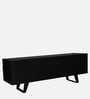 Arduous Solid Wood TV Console In Brown Colour