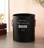 Ardura Black Metal Onion Container with Holes