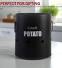 Ardura Black Metal Potato Container with Holes