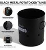 Ardura Black Metal Potato Container with Holes