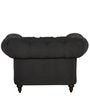 Allanton Fabric 1 Seater Sofa in Charcoal Grey Colour