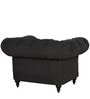 Allanton Fabric 1 Seater Sofa in Charcoal Grey Colour