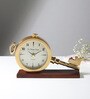 Areios Table Clock In Gold