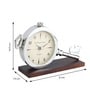 Areios Table Clock In Silver