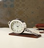 Areios Table Clock In Silver