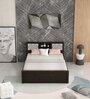 Arena Queen Size Bed in Dark Wenge Colour With Storage