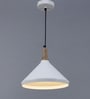 Pyramid White Metal Single Hanging Lights