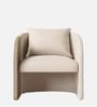 Arevella Sculpted Lounge Chair In Cream Colour