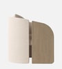 Arevella Sculpted Lounge Chair In Cream Colour