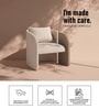 Arevella Sculpted Lounge Chair In Cream Colour