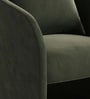 Arevella Sculpted Lounge Chair In Green Colour