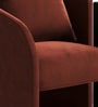 Arevella Sculpted Lounge Chair In Rust Red Colour