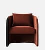 Arevella Sculpted Lounge Chair In Rust Red Colour