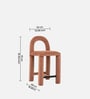 Arevex Arch Bar Stool In Brown Colour