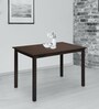 Argo 4 Seater Dining Table in Wenge Finish