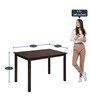 Argo 4 Seater Dining Table in Wenge Finish