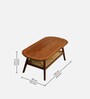 Arhus Sheesham Wood Coffee Table In Teak Finish