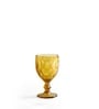 Aria Amber Stem Glass Set Of 6