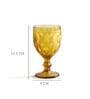 Aria Amber Stem Glass Set Of 6
